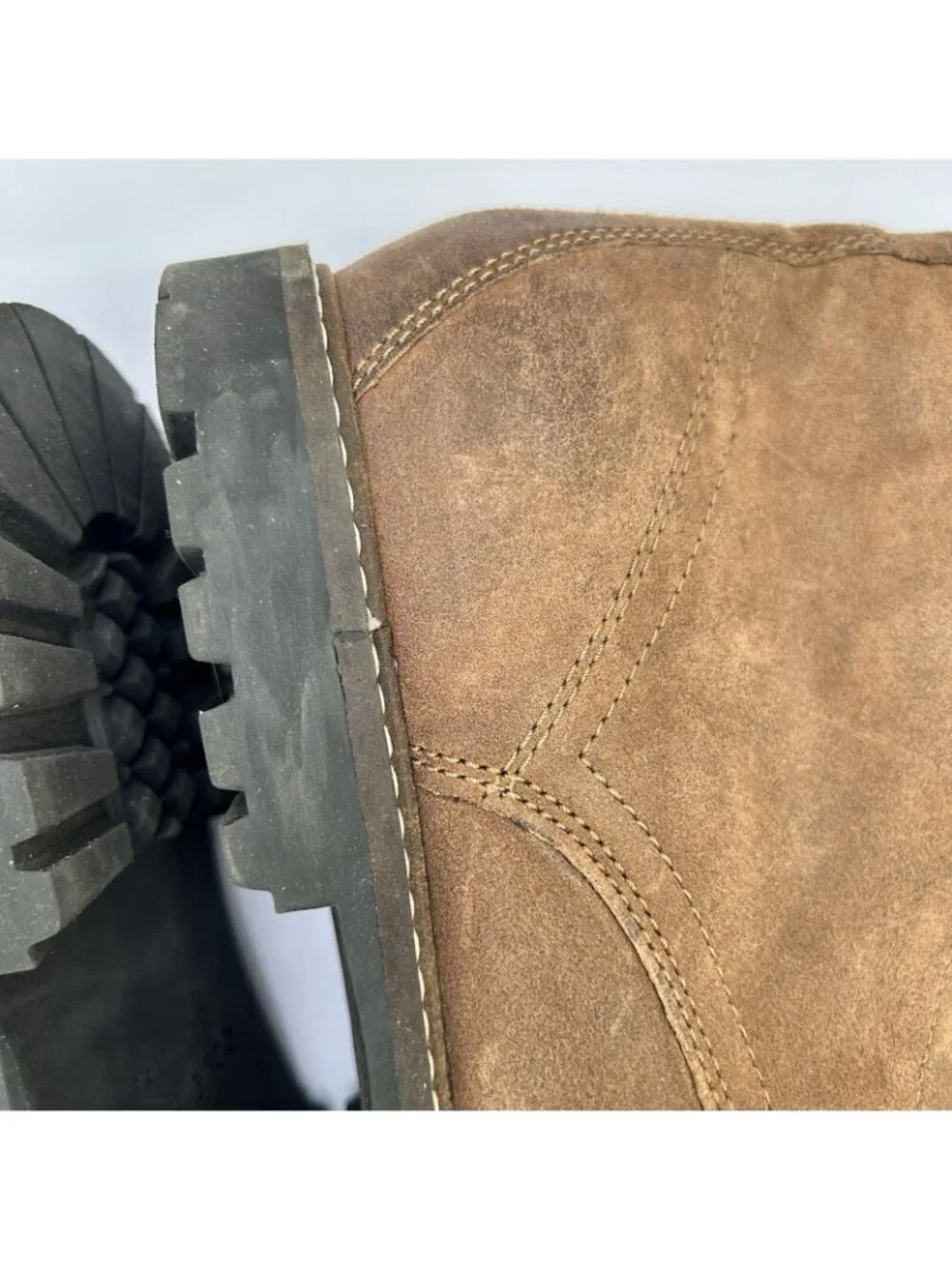 Cole Haan Grand OS Mens Size 10.5 Chukka Brown Leather Boots Lace Up Shoes